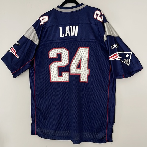 Reebok NFL Equipment New England Patriots #24 LAW Retired Size XL - Picture 4 of 14